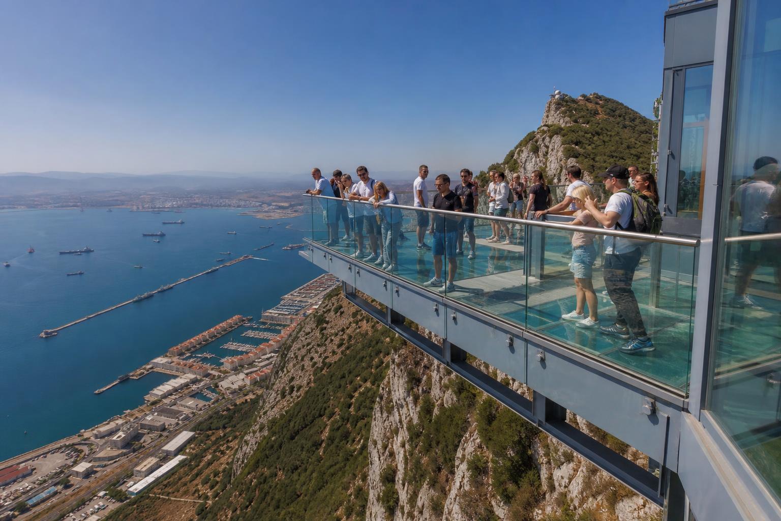 Skywalk Gibraltar — Glass platform with breathtaking views.